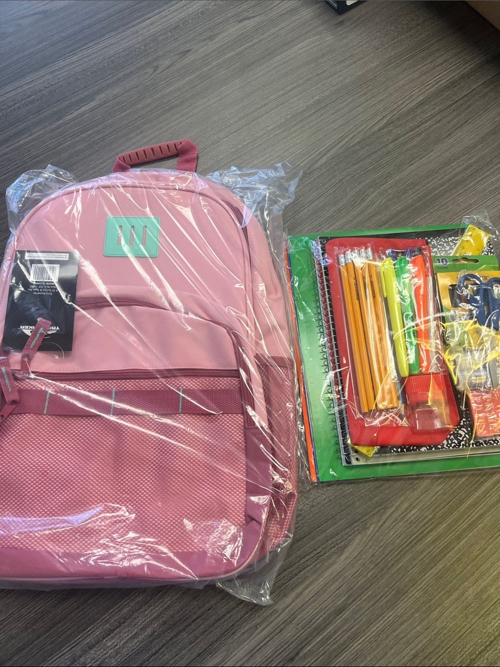 Complete Girl's Back to School Bundle - Pink Backpack & Supplies Kit